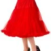 Banned 50's Petticoat Long Red New In