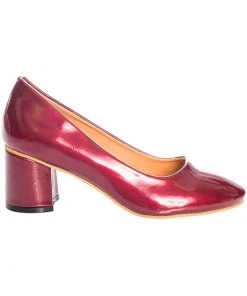Banned The Modernist 60's Pumps Burgundy Colour New In