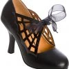 Banned Twilight Time Spiderweb 50's Pumps Black New In