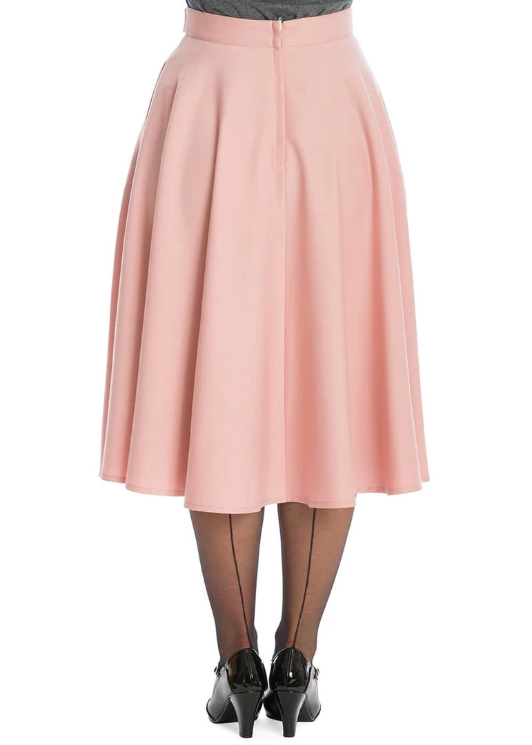 Banned Di Di 40's Swing Skirt Pink