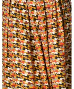 New In Banned Purrrfect Cat 60's Swing Skirt Mustard