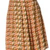 New In Banned Purrrfect Cat 60's Swing Skirt Mustard