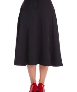 Banned Good Vs. Bad Devil 50's Swing Skirt Black