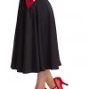 Banned Good Vs. Bad Devil 50's Swing Skirt Black