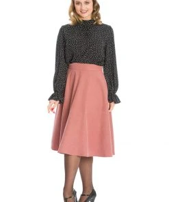 Banned I'm Yours 50's Swing Skirt Old Pink New In