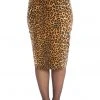 Banned Feline Friendly 50's Pencil Skirt Leopard New In