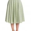 Banned Dot Days Polkadot 50's Swing Skirt Green