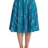 New In Banned Regatta Girl 50's Swing Skirt Blue