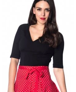 Banned Betty 50's Top Black