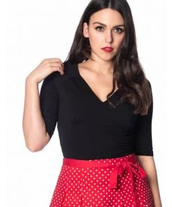 Banned Betty 50's Top Black