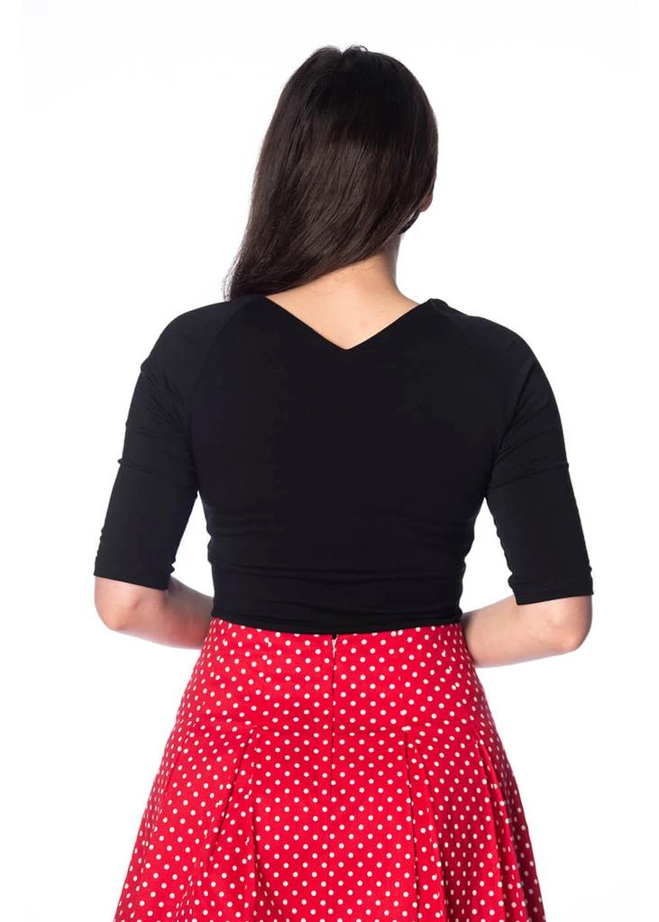 Banned Betty 50's Top Black