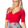 Banned Betty 50's Top Red