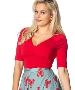 Banned Betty 50's Top Red