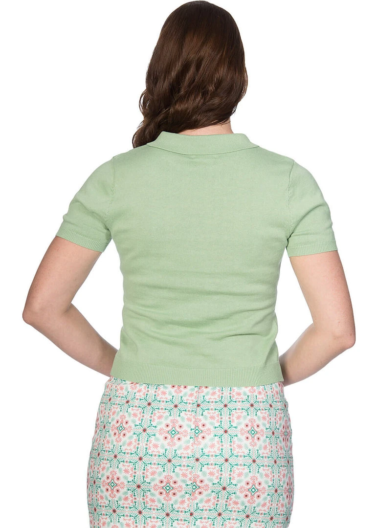 Banned Summer 40's Polo Green