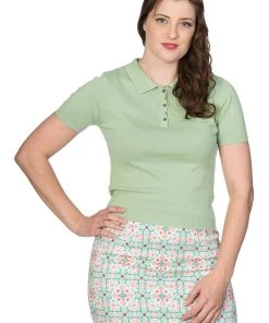 Banned Summer 40's Polo Green