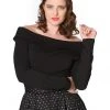 Banned Bardot Love 50's Top Black New In
