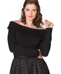 Banned Bardot Love 50's Top Black New In
