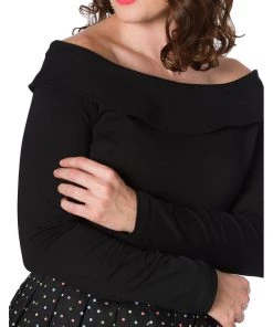 Banned Bardot Love 50's Top Black New In