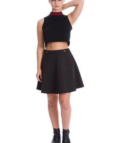 New In Banned End Of Time 80's Top Black