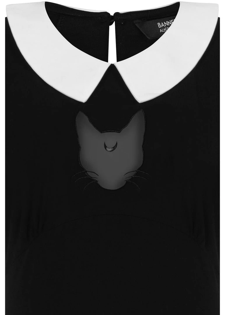 Banned Darkness Cat Top Black New In