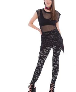 Banned Nightmare Fishnet 80's Top Black New In