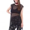 Banned Nightmare Fishnet 80's Top Black New In