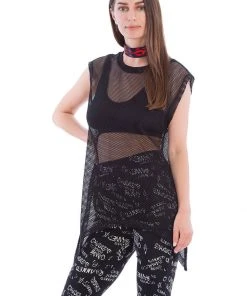 Banned Nightmare Fishnet 80's Top Black New In