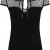 New In Banned Dark Heart Desire 50's Top Black