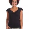 Banned Sweet Summer 50's Top Black New In