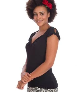 Banned Sweet Summer 50's Top Black New In
