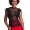 Banned Romance Lace 40's Top Black