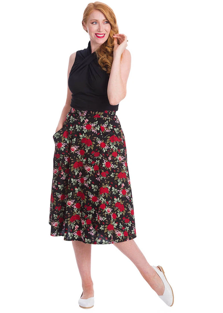 New In Banned Hey Jude 50's Top Black