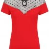 Banned Smoulder Polkadot 50's Top Red