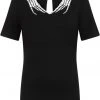 Banned Skeleton Heart Top Black New In