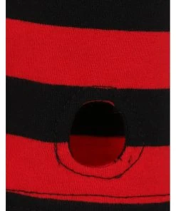 Banned Chantrea Stripe 80's Top Red