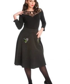 Banned Spider Nights 50's Top Black New In