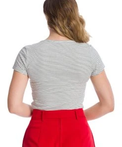 Banned Danni Stripe 50's Top White New In