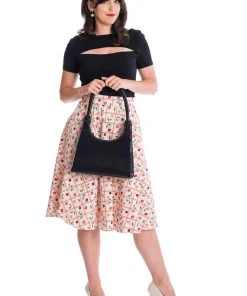 Banned Rose Top Black