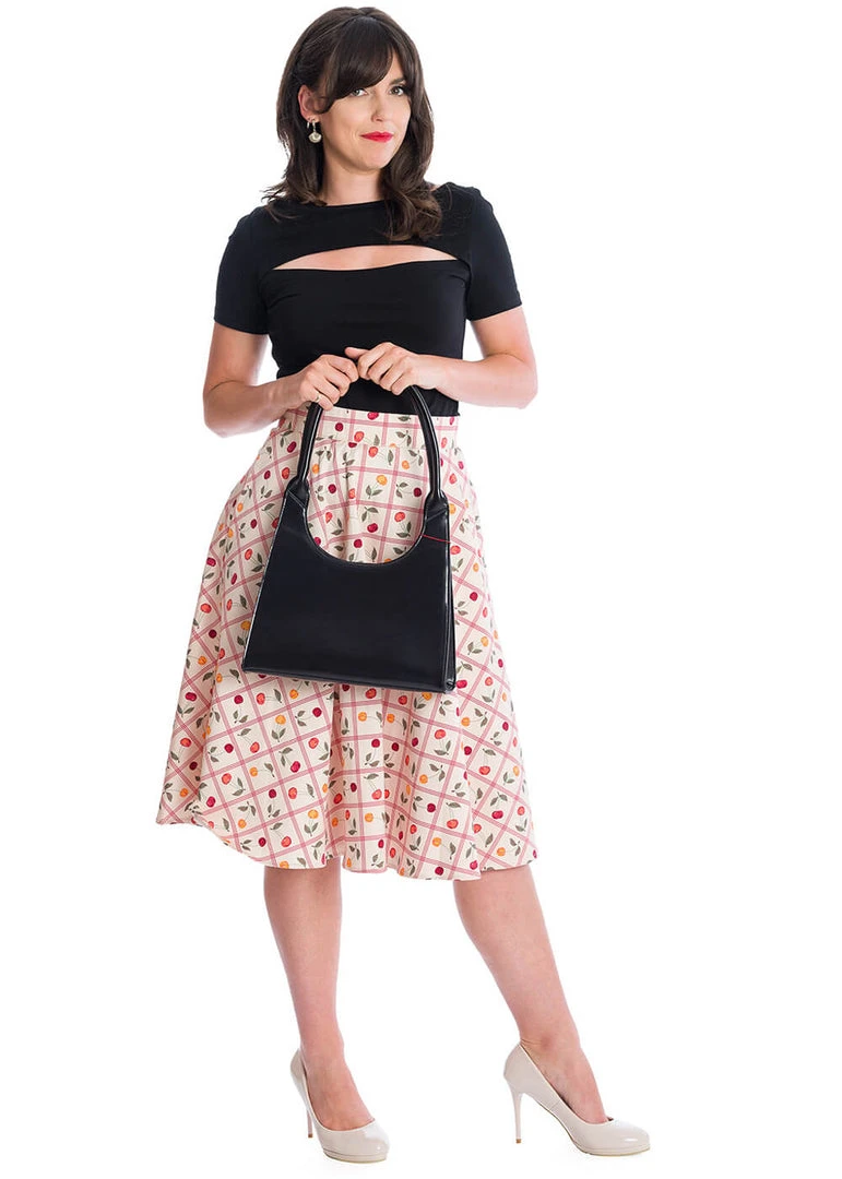 Banned Rose Top Black