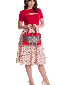 New In Banned Rose Top Red