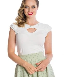 New In Banned Be Free 50's Top Ivory