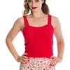 Banned Dora Strap 50's Top Red New In