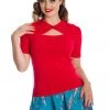 Banned Beth 40's Top Red New In