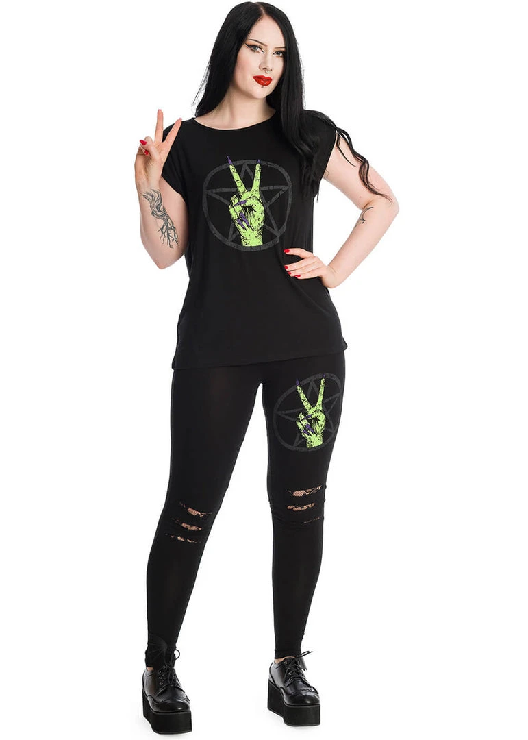 Banned Zombie Hand T-Shirt Black