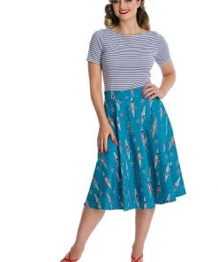 New In Banned Sizzle Stripe 50's Top Purple