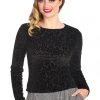 Banned Evening Rose 50's Top Black New In
