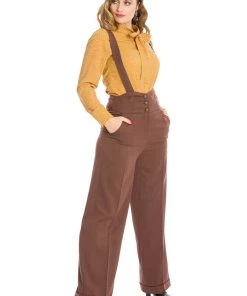 Banned Her Favorites 40's Trousers Brown New In