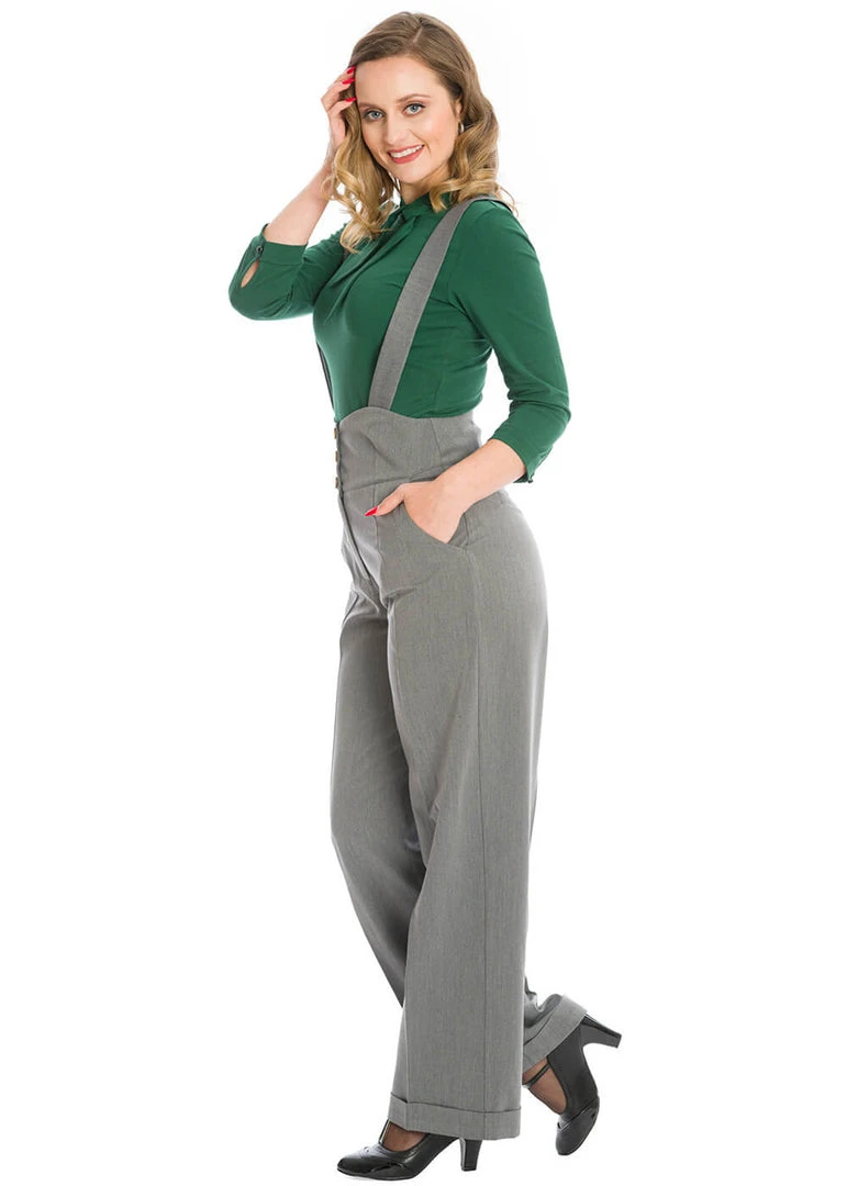 New In Banned Her Favorites 40's Trousers Grey