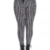 New In Banned Spooky Nightwalks Trousers Black White