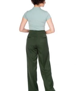 Banned Adventures Ahead 40's Trousers Dark Green New In